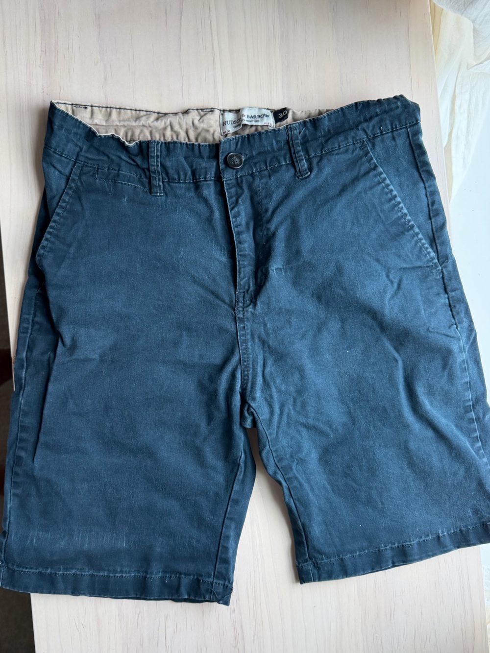 Hudson & Barrow Men's Blue Casual Jeans Shorts